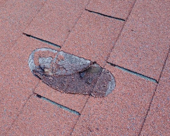  Damage Asphalt shingles 